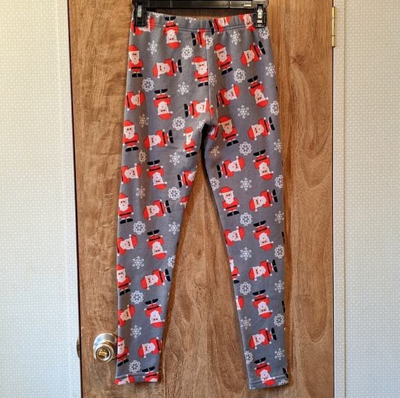 No Boundaries Gray Santa Claus Christmas Leggings, Junior Size Medium - Picture 4 of 8